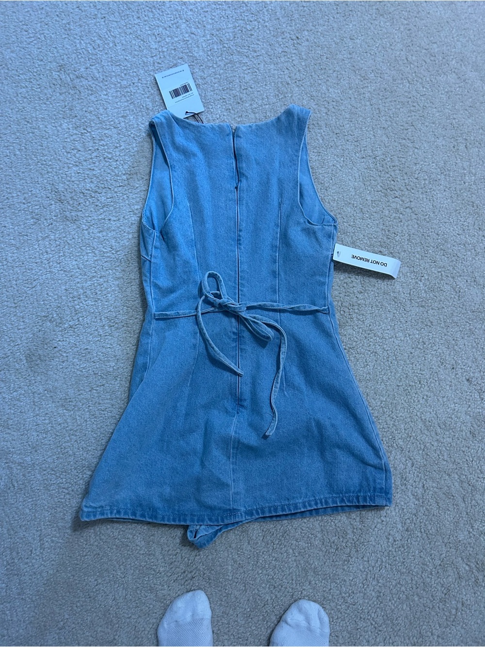 Princess Polly Light Blue Denim Mini Dress - Picture 5 of 6